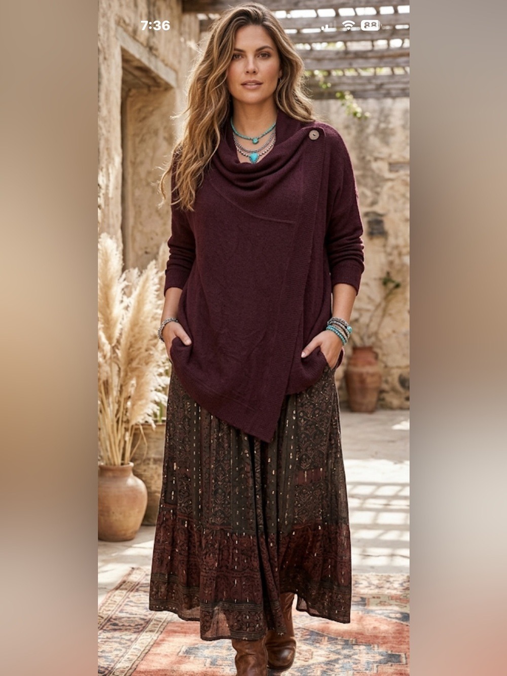 Avatar Clothing Soft Asymmetrical Cowl Neck Cardigan XL Relaxed Fit Lightweight